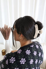 Braided hair clip (wheat fiber) - oats