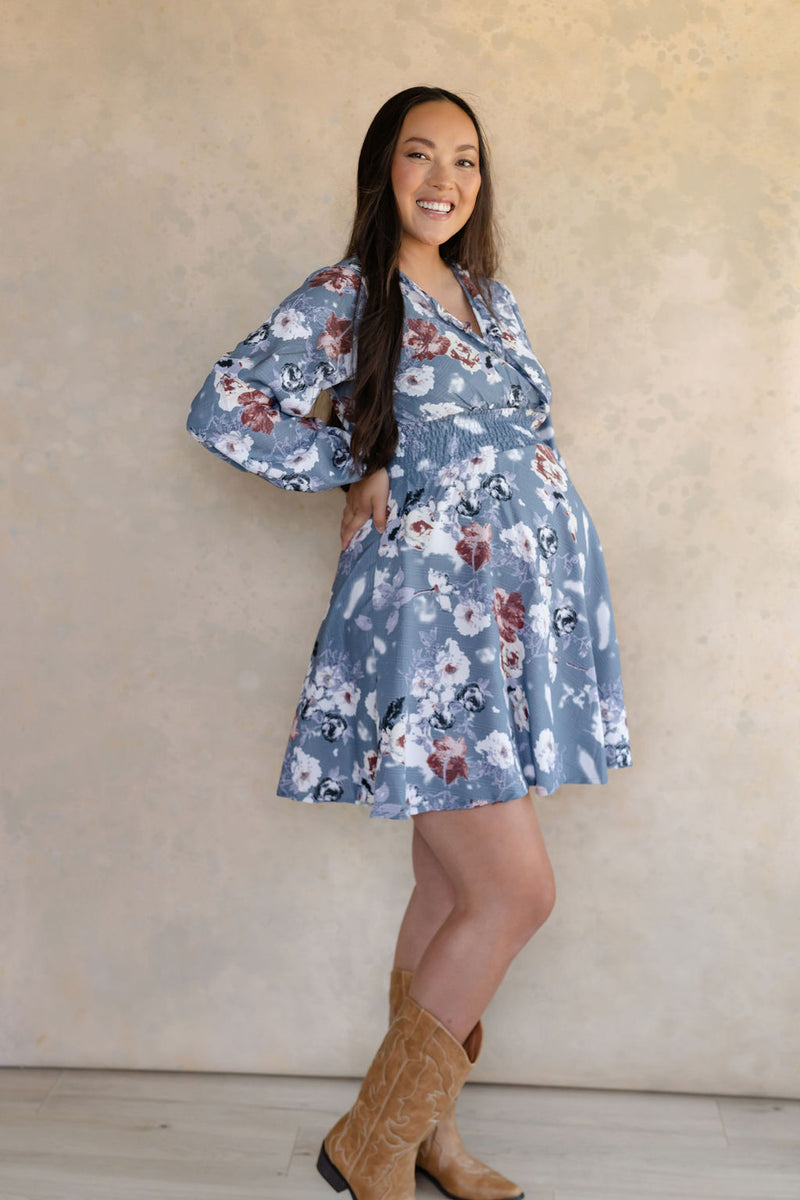 OPALIA dress - azure floral