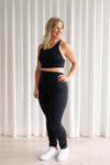 Yoga top - black