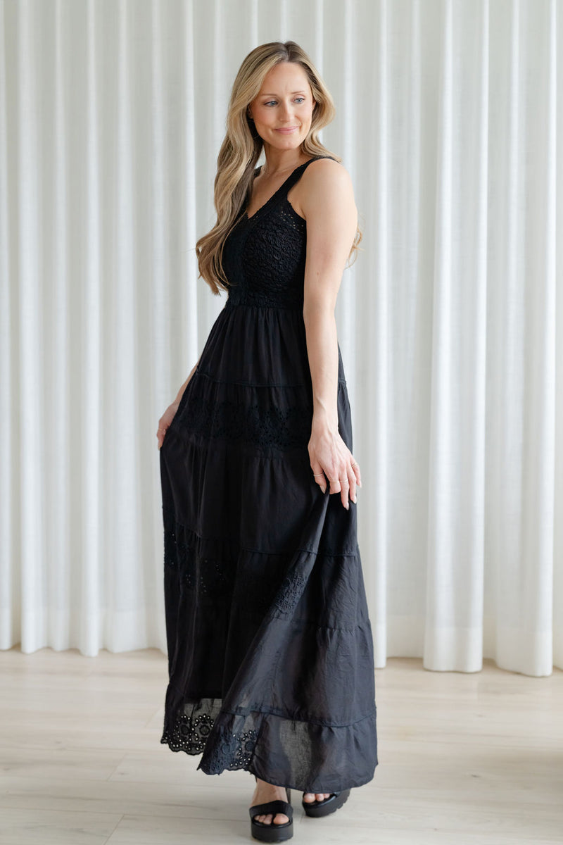 MARIANA dress - bohemian black