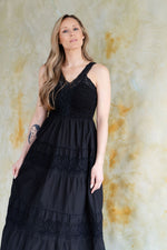 MARIANA dress - bohemian black