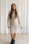 SAHARA dress - beige braided