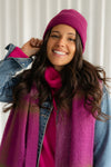 Checked scarf - magenta