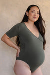 Cover-up bodysuit - khaki