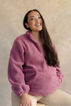 TEDDY BEAR sweater - violet pink