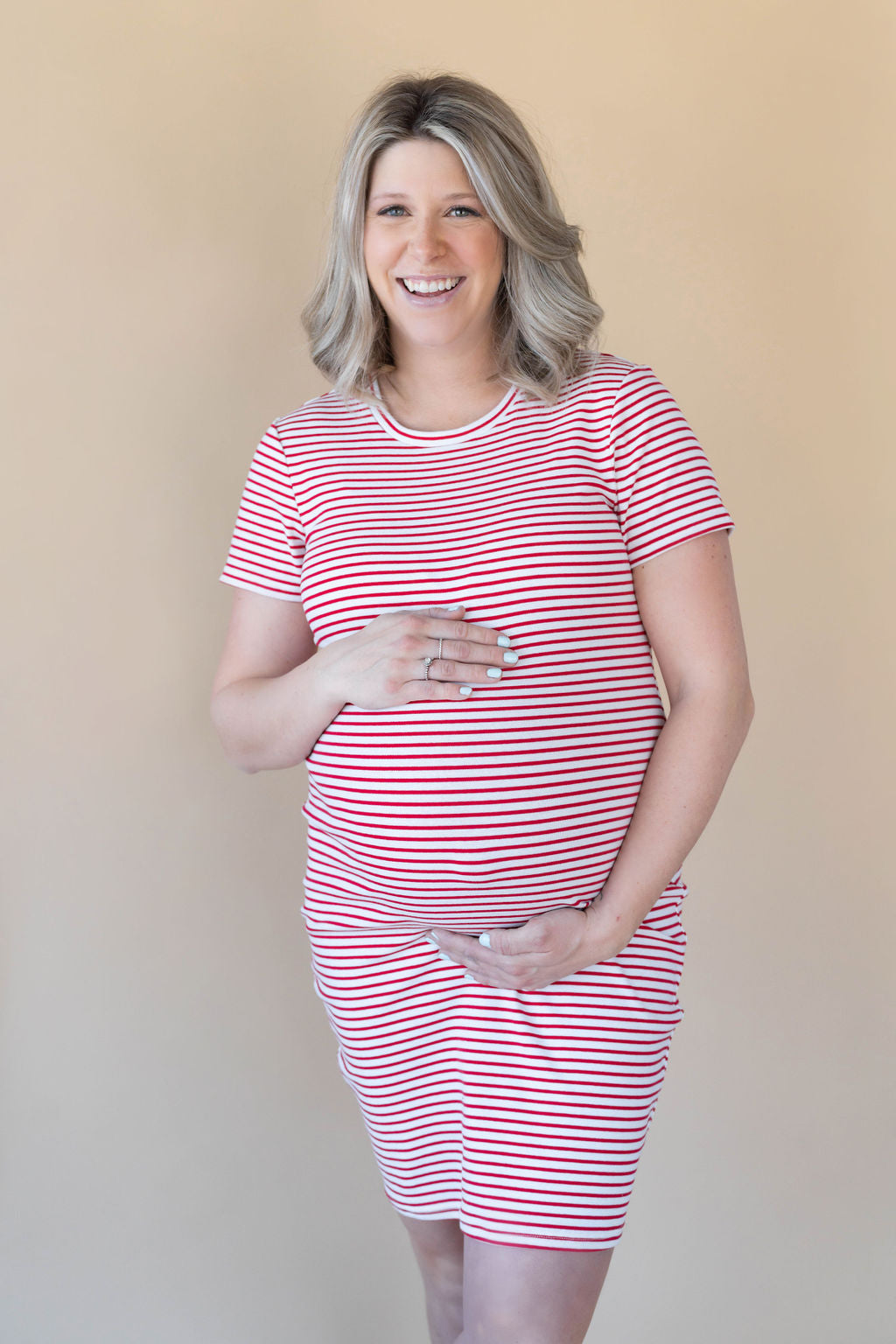 Tulsa Gingham Linen Pregnancy Shirt l Fancy & Elegant Nursing Tops
